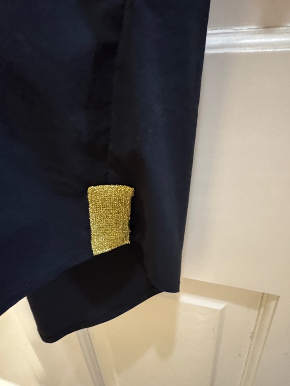 Black Ruffled Collar Tunic Dress - Picture 2 of 5